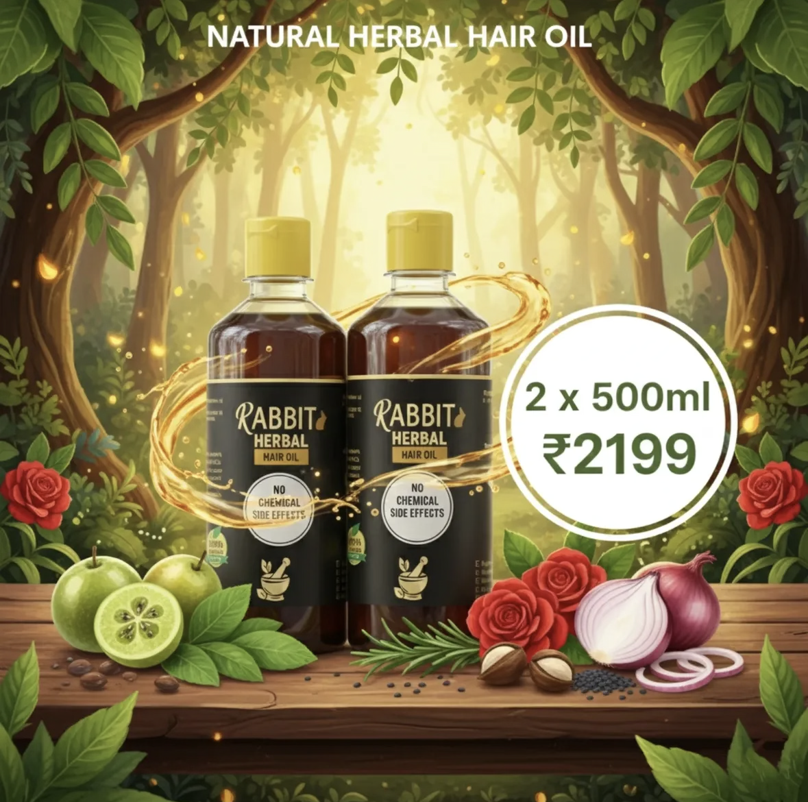 GARUDDA RABBIT HERBAL HAIR OIL